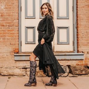 Freebird Coals Navy Snakeskin